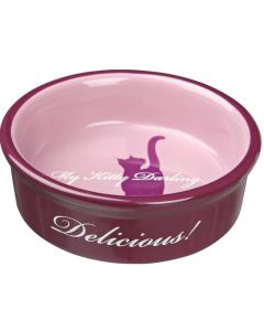 Ceramic Cat Bowl My Kitty Dish Design 0.2 l/ø 13 cm Various Colours