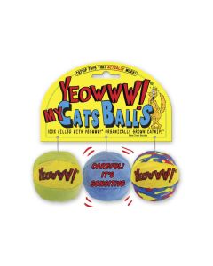 Yeowww! My Cats Balls Cat Toy 3 Pack