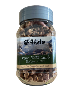 Akela 100% Pure Lamb Chopped Snax Natural Dog Treats Tub 175g