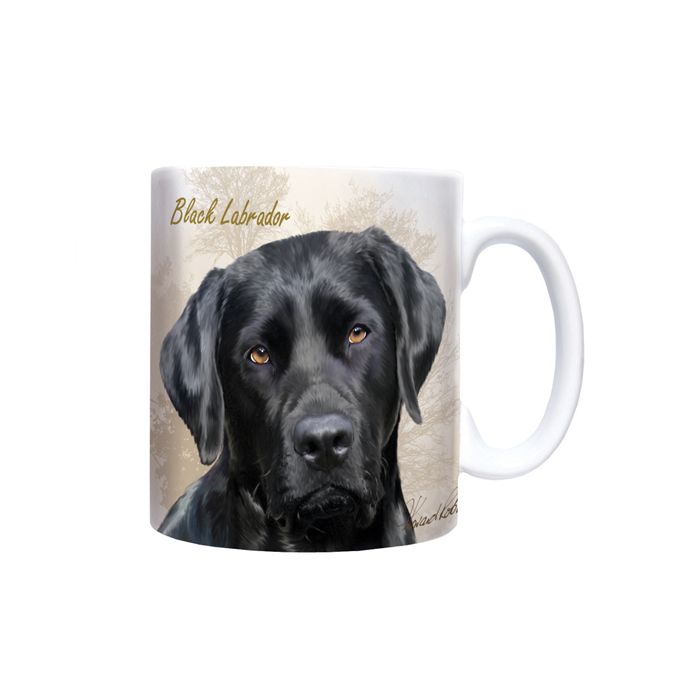 Dog Owner Gift Black Labrador Mug Chunky Style SALE